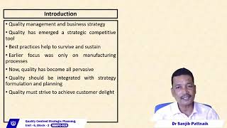 6. Centered strategic planning - Total  Quality Management MMPC - 019 (Part- 6)