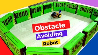 How to make a DIY Obstacle Avoiding Robot Car using arduino without servo