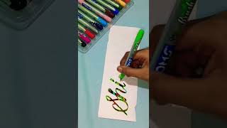 Magical calligraphy writing for beginners magical calligraphy with DOMS brush pen