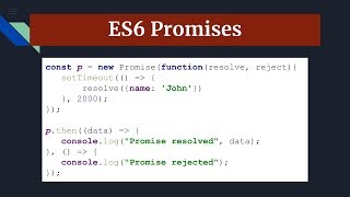 ES6 Promise tutorial | asynchronous javascript Part 2