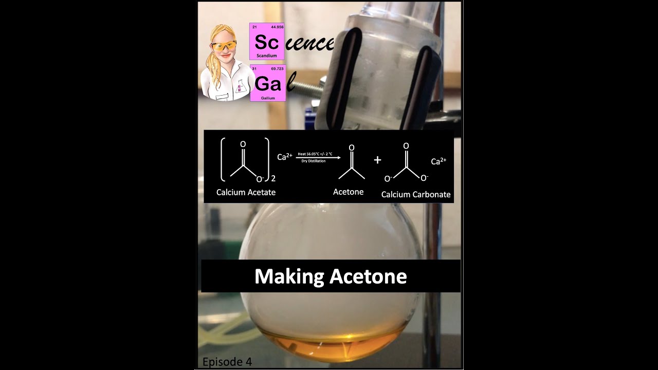 Episode 4 : Making Acetone From Calcium Acetate - YouTube