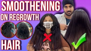 SMOOTHENING ON REGROWTH HAIR | P SQUARE SALON | GAURAV NIK