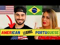 BRAZILIAN TEACHES AMERICAN HOW TO SPEAK PORTUGUESE/ INTERNATIONAL COUPLE