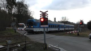 Železniční přejezd Hostinné #4 - 27.12.2022 / Czech railroad crossing