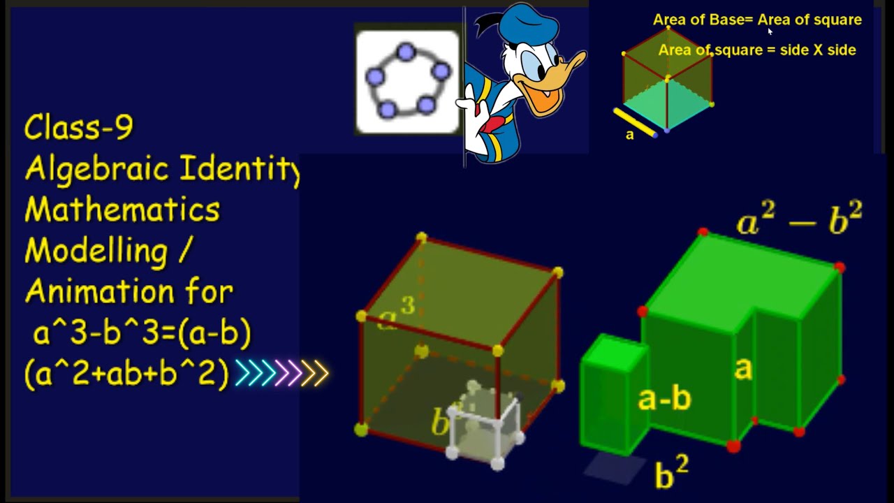 Maths Activity To Prove Algebraic Identity A^3 - B^3=(a-b)(a^2+ab+b^2 ...