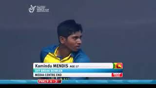 Kamindu mendis Srilankan under 19 bowler. Very very rare ..... ambidextrous bowler, you wont get to