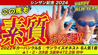 【シンザン記念2024】この馬も素質あるよ！！【競馬予想】