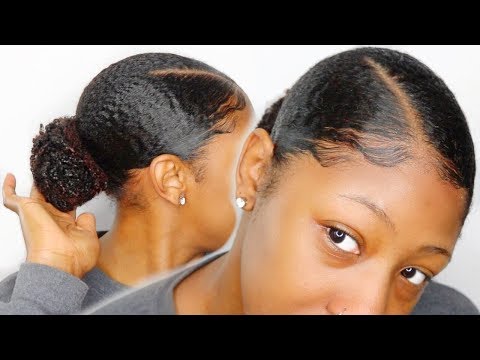 NO GEL!!!😳😱 Sleek Low Bun Tutorial on TYPE 4 NATURAL HAIR NO GEL!!!😳😱 Sleek Low Bun Tutorial on TYPE 4 NATURAL HAIR