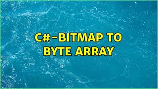 C#-Bitmap to Byte array