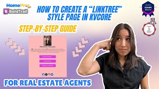 How to Create a Linktree-Style Page in KV Core | Step-by-Step Tutorial for Real Estate Agents
