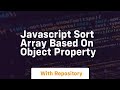 javascript sort array based on object property