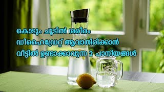 Home made drinks for cooling body / ഈ ചൂട് കാലത്ത് ശരീരം തണുപ്പിക്കും healthy drinks