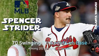 Spencer Strider's Dominance: 70 Swinging Strikeouts with Runners On Base | MLB 2023 Highlights