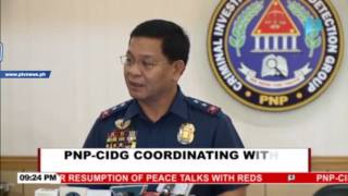 PNP-CIDG coordinating with AFP on NDF consultants' arrests