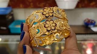 light-weight gold jewellery bangles collection হালকা ওজনের সোনার চুড়ি গয়না কালেকশন October 16 2023