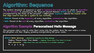 Algorithm: Sequence Example