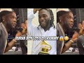 Burna boy in TEARS As he Lose 2 Grammy award nomination in one night 😱😳just like wizkid 😳