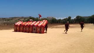 Defensive formation during Romanus at Fort Rinella