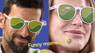 Novak Djokovic and Aryna Sabalenka Funny moments   compilation 🤣 #novakdjokovic #sabalenka #funny