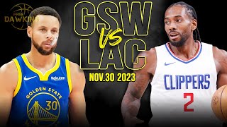Golden State Warriors vs Los Angeles Clippers  Game Highlights | Nov 30, 2023 |