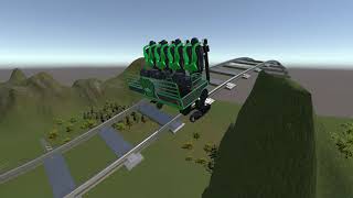 Unity Rollercoaster Simulation Demo