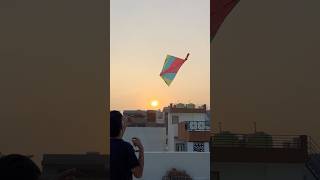 Itne mehnat 🥹ke Baad Finally Patang Uda dii 🤗#kite #kitelove #kiteflying #kitelover #love #patang