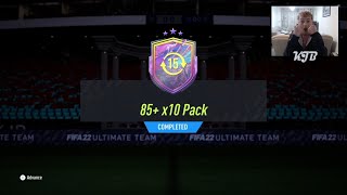 FUTURE STARS IN MY 85+ X10 PACK!!!! | FIFA 22 CLIPS