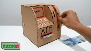 TOY HACKS, MAKING AUTOMATIC TELLER MACHINE (ATM) MADE USE CARDBOARD BOX