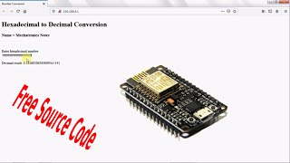 ESP8266 Web server Basic HTML JavaScript (Free Source Code)