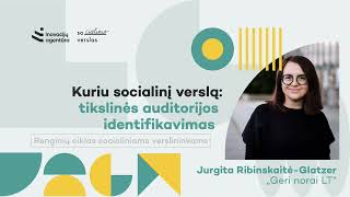 Kuriu socialinį verslą: tikslinės auditorijos identifikavimas