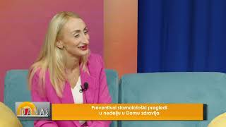 Preventivni stomatološki pregledi u nedelju u Domu zdravlja - DANAS - 27.9.2024