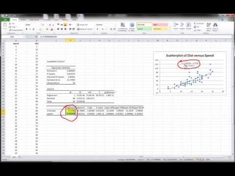Excel - Simple Linear Regression Excel - Simple Linear Regression