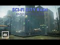 Sci-Fi Heavy Rain Sounds For Sleeping | City Rain Ambience for Sleep