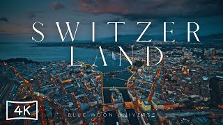 Swiss Urban View Aerials In 4K | Switzerland 🇨🇭 | Blue Moon Universe |