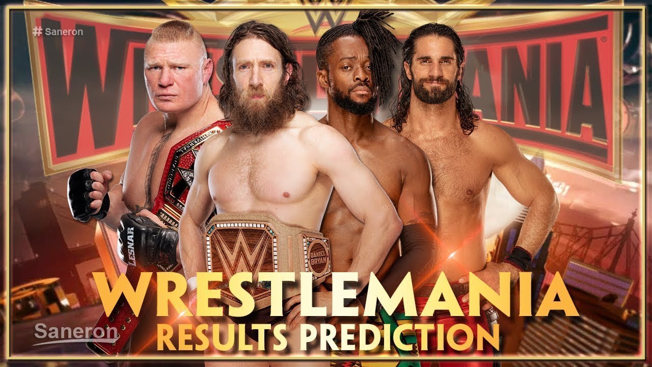 WWE WRESTLEMANIA 35 MATCH CARD RESULTS PREDICTIONS - YouTube