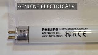 PHILIPS ACTINIC BL TUBE TL8W/10 BLACK LIGHT