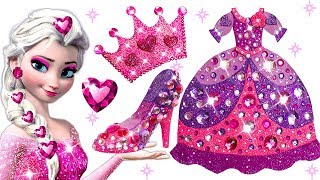 💎 How To Make Princess Elsa Play Doh Dress, Shoes \u0026 Crown DIY