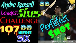 Andre Russell Top 10 Longest Six Competition || Andre Russell Top 10 longest Sixes Compilation IPL 😱