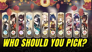 Lanyan, C4 Xiangling or C6 Xingqiu, who should you pick?