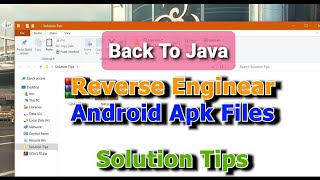 Android APK to JAVA Code - Apk Reverse Engineering Tool - Solution Tips