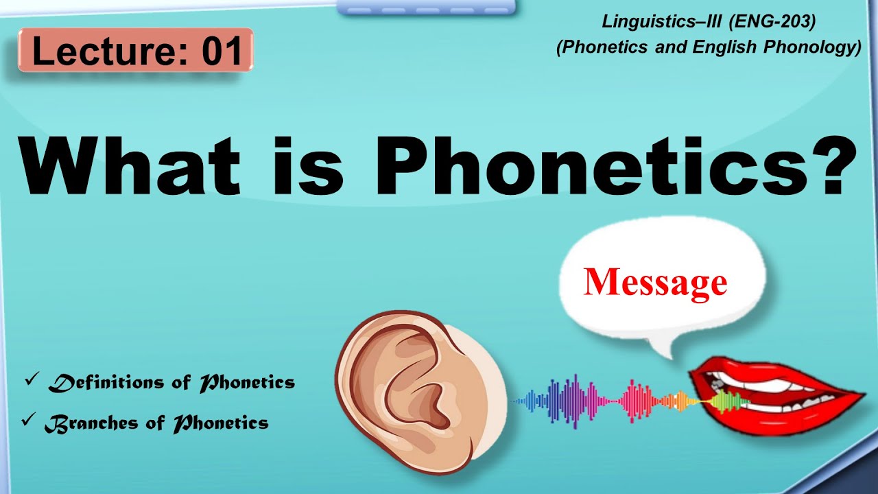 Phonetics | Definitions And Branches Of Phonetics - YouTube