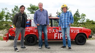 Grand Tour James May's fire engine gets destroyed