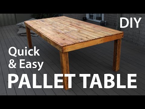 DIY Pallet Table DIY Pallet Table