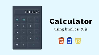 ASMR Programming - Calculator Using HTML CSS & JS | No Talking