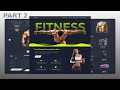 Responsive Modern Gym Website Design – HTML, CSS & JS – Services,  Slider, Shop - Part 2