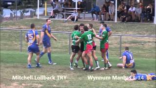 Gaters v Wynnum Manly Redland City - Brisbane Rugby League Rd8