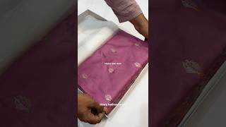 a very beautiful saree pure katan silk banarasi handloom iktara kadhwa sarees onion pink buy #shorts