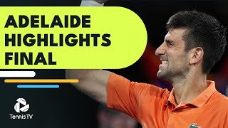 Novak Djokovic vs Sebastian Korda EPIC 🏆 | Adelaide 2022 Final Highlights