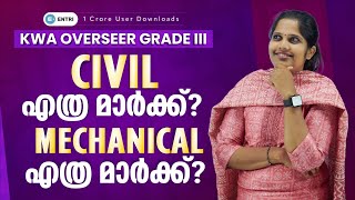 Subject Analysis of KWA Overseer Grade III Exam 2024 | Kerala Water Authority Overseer EXAMS 2024.