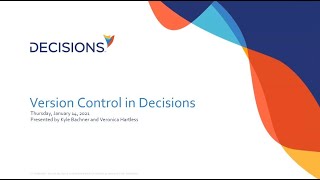 Version Control in Decisions